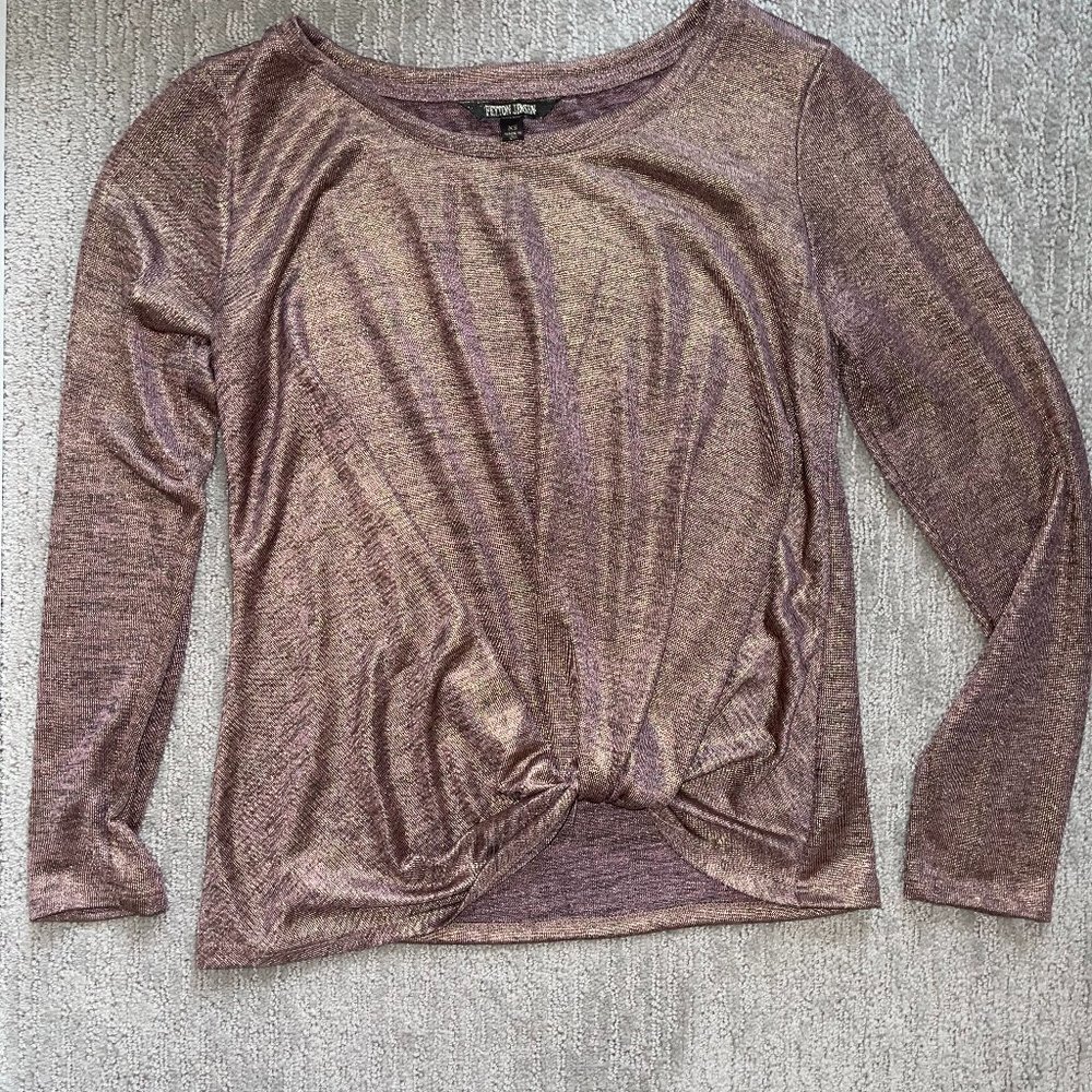 Peyton Jensen Women's Long Sleeve Shimmer Shirt - Size XS